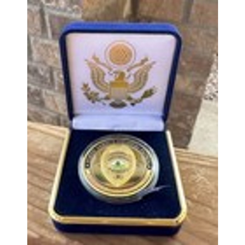 Department of Energy (DOE) Challenge Coin With Blue Velvet Case. Fast Shipping!