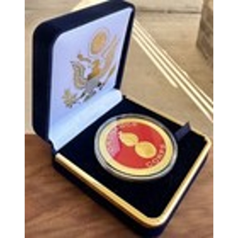 Department of Energy (DOE) Challenge Coin With Blue Velvet Case. Fast Shipping!