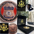 Federal Security Investigations federal police coin Special W/ Retirement Award