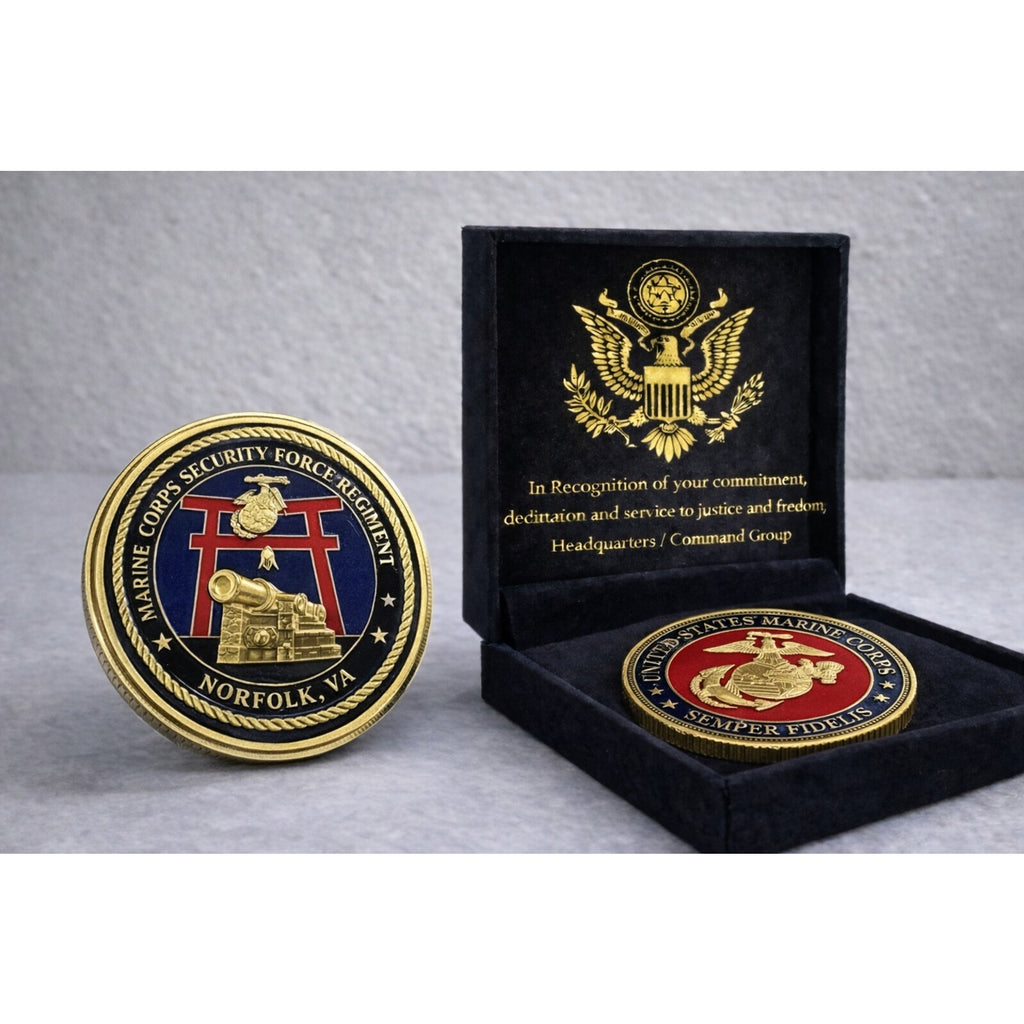 USMC Security Force Regiment Norfolk, VA ·FAST SHIPPING· w/ Achievement Award