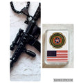 2pcs DALLAS FIRE DEPT - The Big "D" Challenge Coin Come With Case And Dog Tag