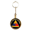 US ARMY 1st ARMORED DIVISION "OLD IRONSIDES" Challenge Coin Keychain USA