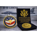 U S AIR FORCE B-1B Lancer Challenge Coin w/ Retirement Award