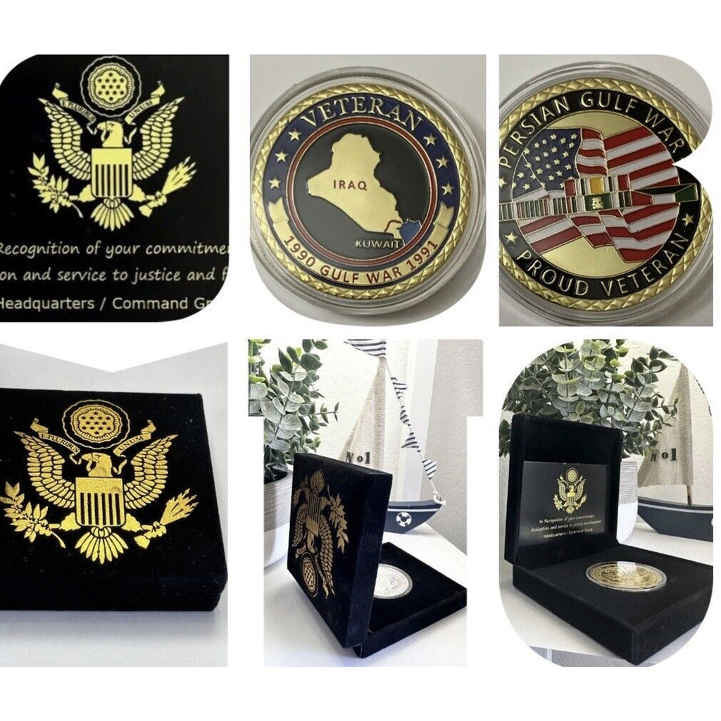 Persian Gulf War IRSQ Veteran Challenge Coin - USA