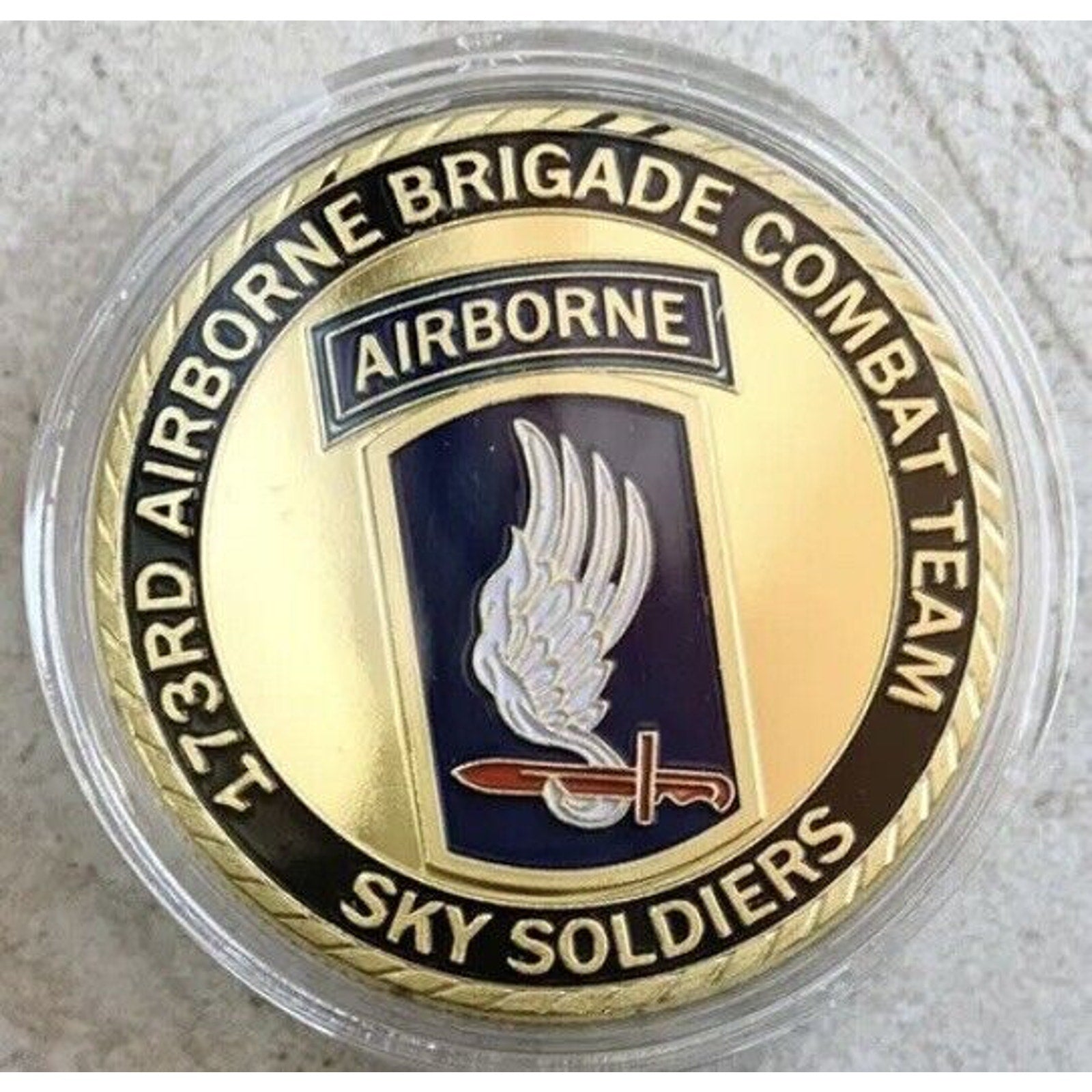 173 Rd AIRBORNE BRIGADE-Sky Soldiers Challenge Coin USA amy