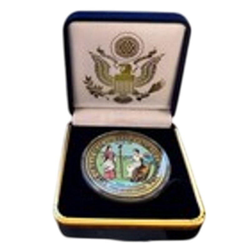 Department of Energy (DOE) Challenge Coin With Blue Velvet Case. Fast Shipping!