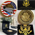 US NAVY - USS ENTERPRISE CVN-65 Challenge Coin With Retirement Award