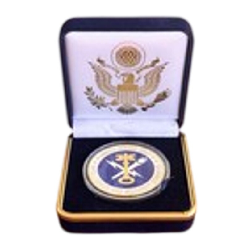 Department of Energy (DOE) Challenge Coin With Blue Velvet Case. Fast Shipping!