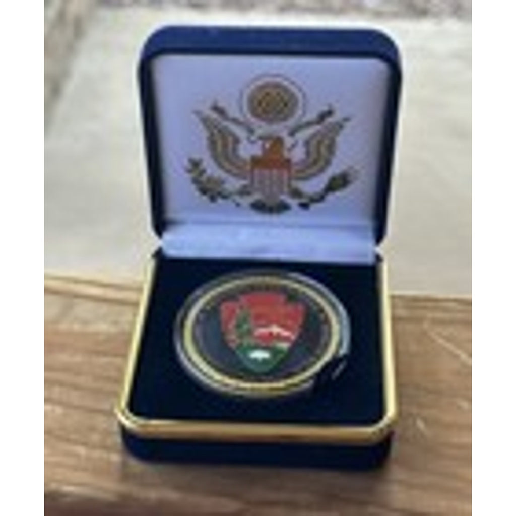 Copied - United States National Park Service Challenge Coin With Blue Case. Fast Shipping