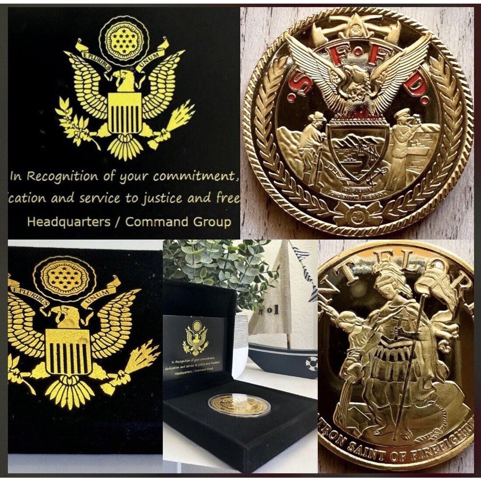 SFFD SAN FRANCISCO FIRE DEPT Challenge Coin USA