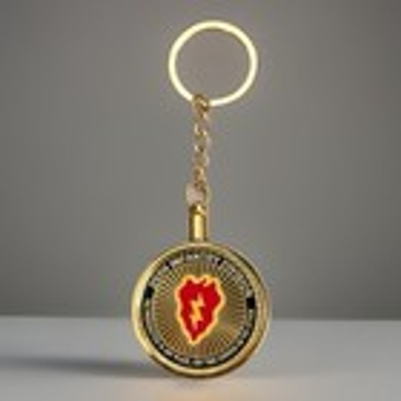 US Army 25th Infantry Division Challenge Coin Keychain- 25th ID Combat Unit