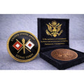 ARMY SIGNAL CORPS Challenge Coin w/ Achievement Award