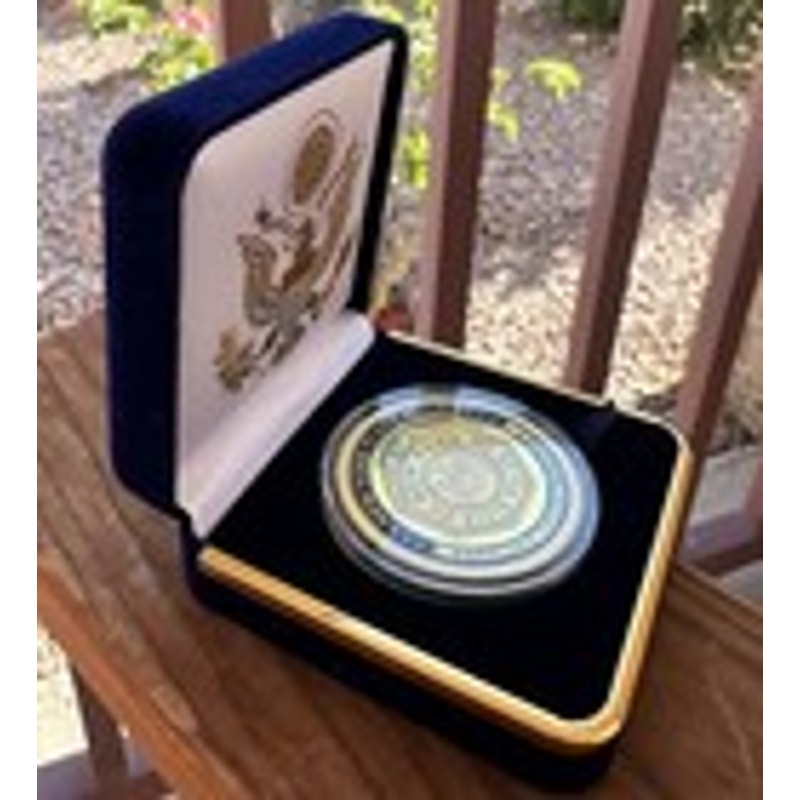 Department of Energy (DOE) Challenge Coin With Blue Velvet Case. Fast Shipping!