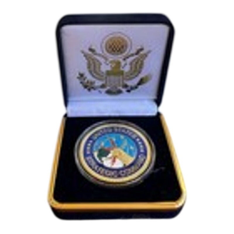 Department of Energy (DOE) Challenge Coin With Blue Velvet Case. Fast Shipping!