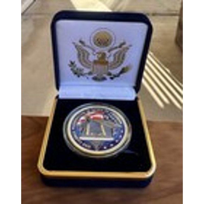 Department of Energy (DOE) Challenge Coin With Blue Velvet Case. Fast Shipping!