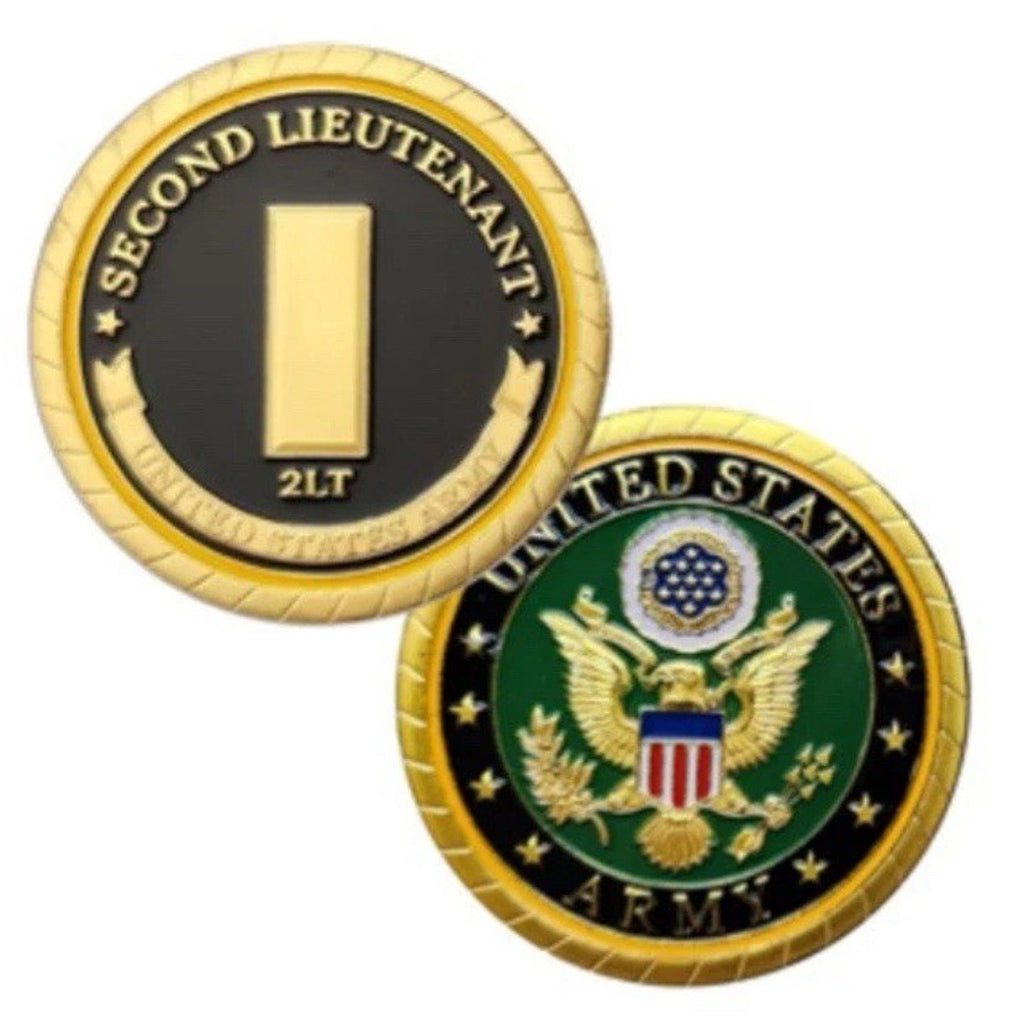 2pcs Army Rank 2LT 2nd O-2 And Criminal Investigation Command Coin