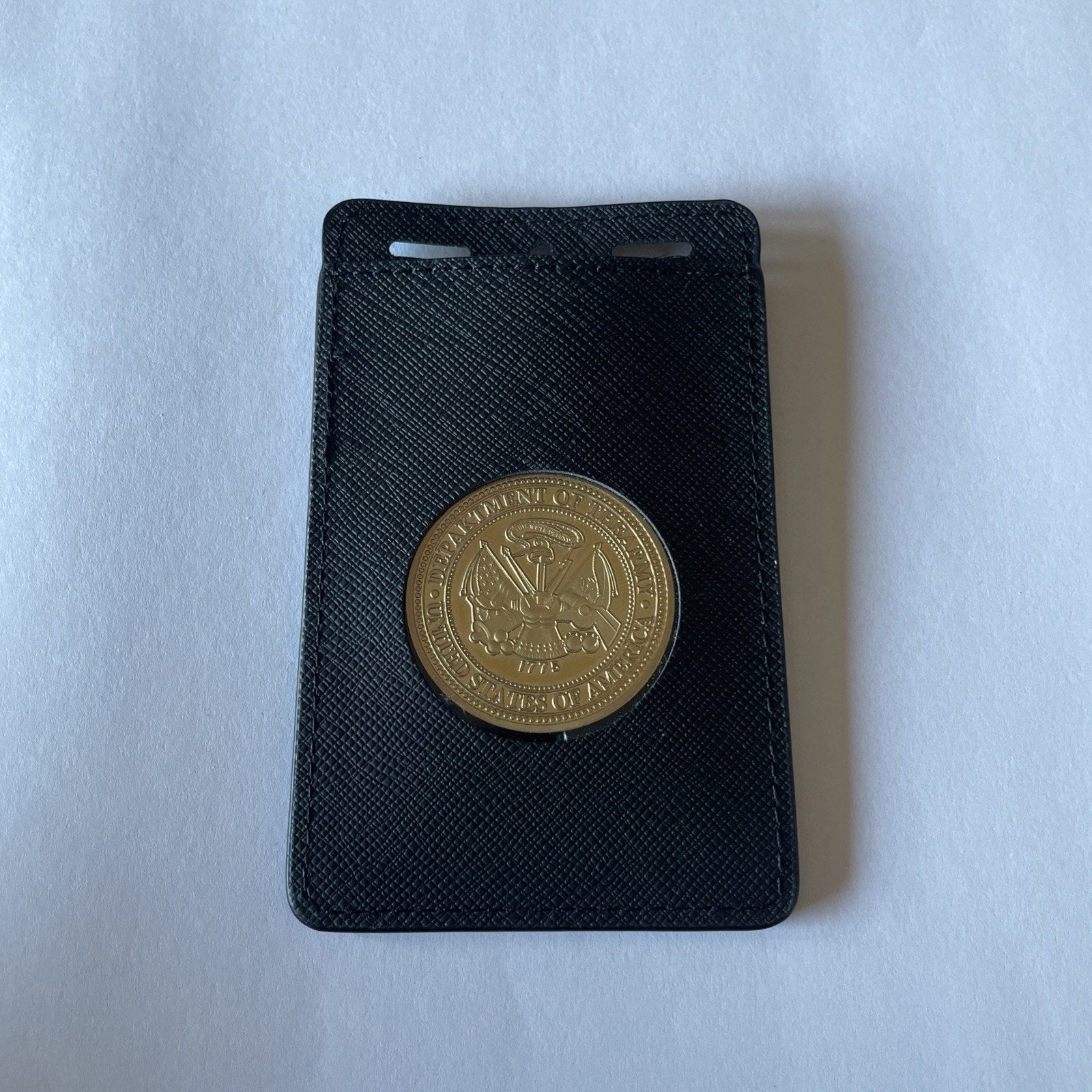 Perfect Fit Challenge Coin Holder Credential Double ID Credit Card Wallet