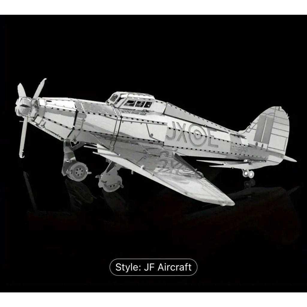 DIY Metal Assembled Toy Airplane JF Aircraft Model 3D Puzzle Toy,