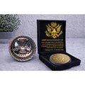 Coin Army US Strong Military 1775 Collectible Commemorative w/ Retirement Award