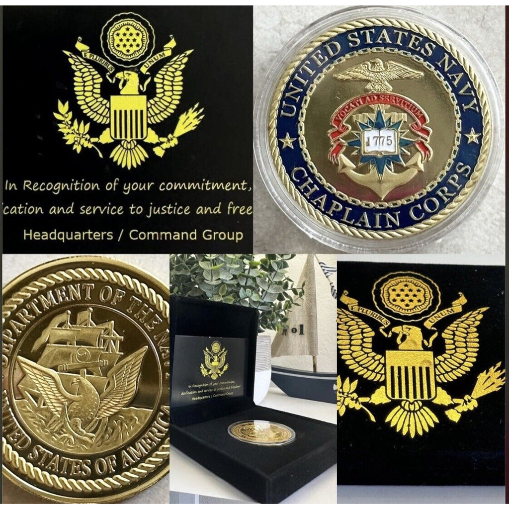 U S NAVY CHAPLAIN CORPS Challenge Coin USA