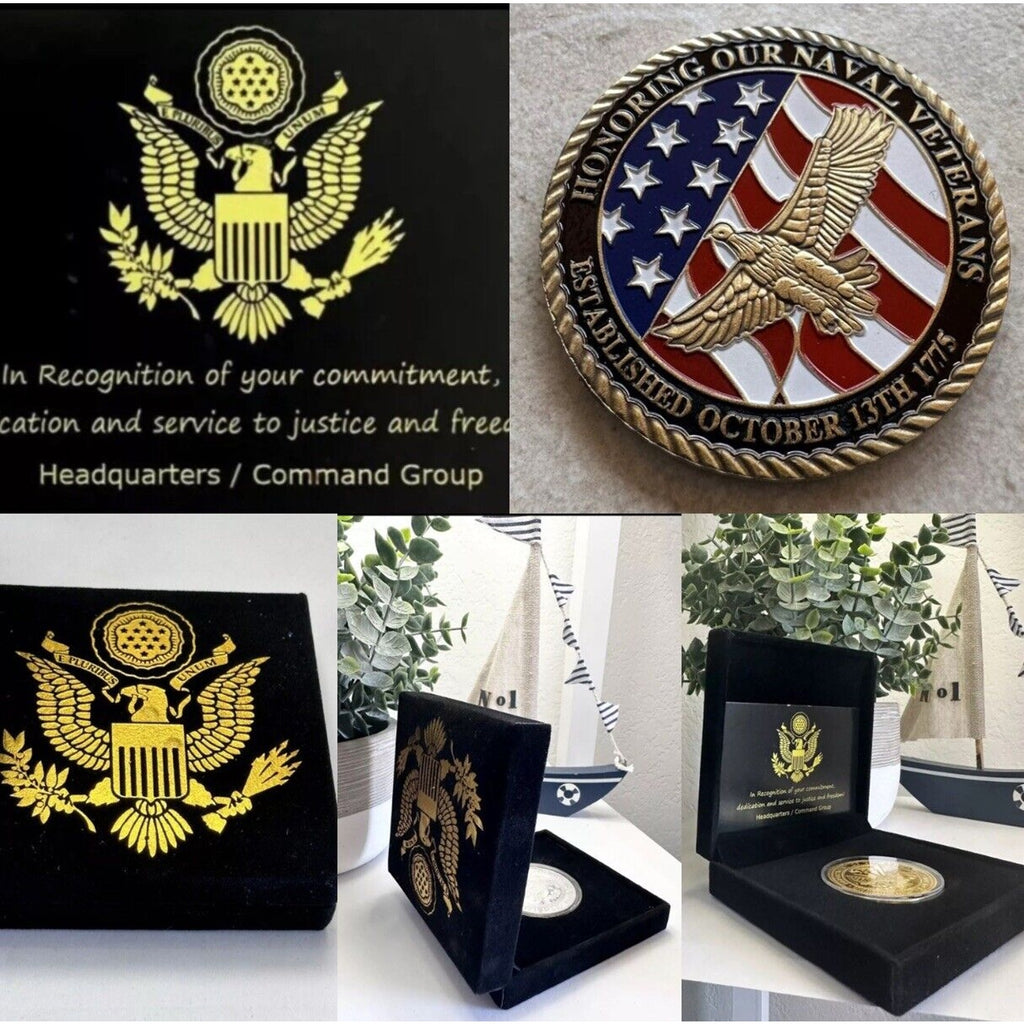 1775 October 13TH Established US Navy Honoring Our Naval VeteransCoin. USN