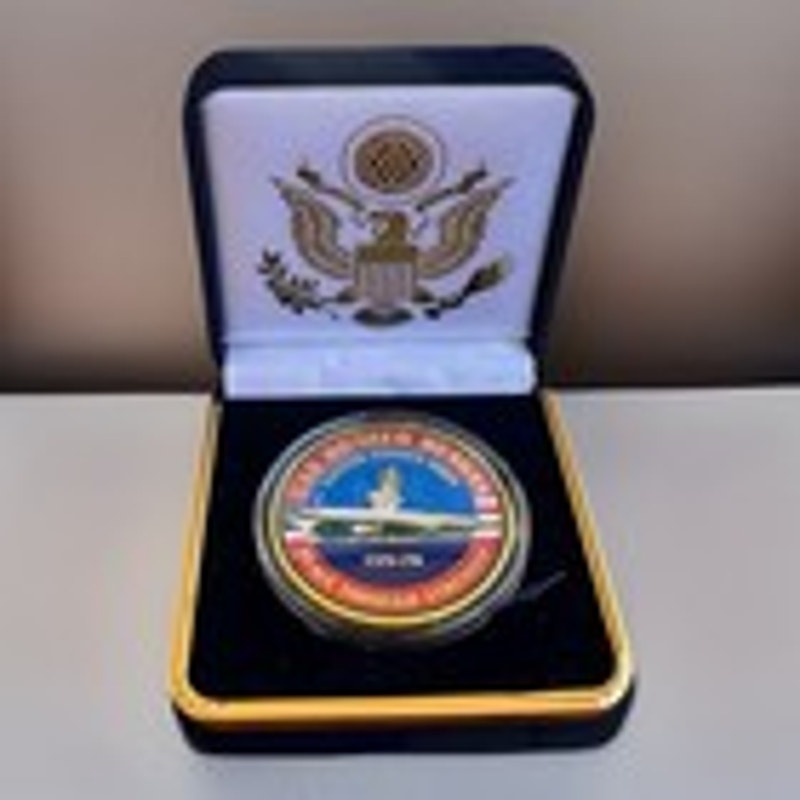 Department of Energy (DOE) Challenge Coin With Blue Velvet Case. Fast Shipping!