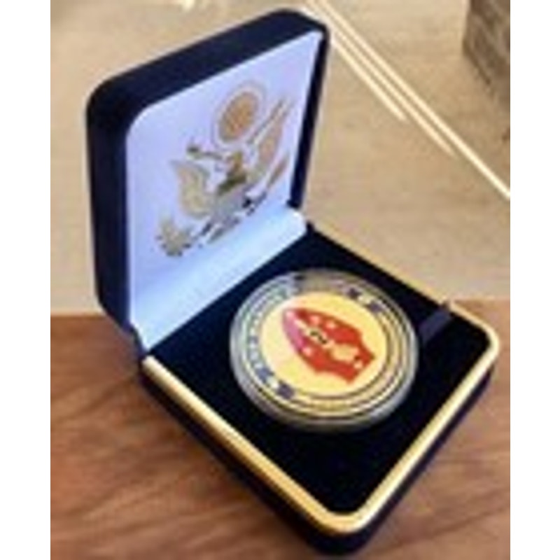 Department of Energy (DOE) Challenge Coin With Blue Velvet Case. Fast Shipping!