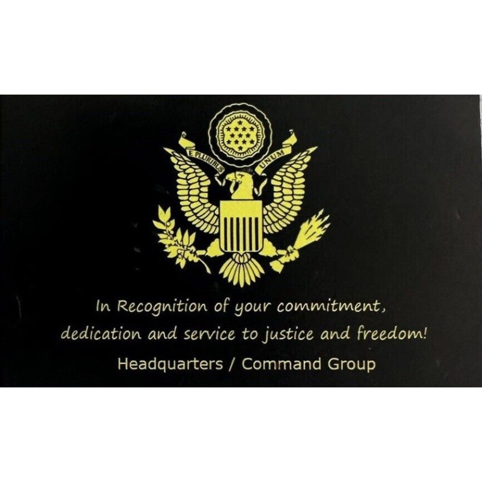 US MARINE CORPS VETERAN Challenge Coin With Retirement Award