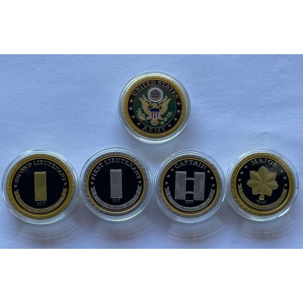 UNITED STATES ARMY - Rank Officer Promotion 2LT 1LT Lieutenant CPT Captain MAJ
