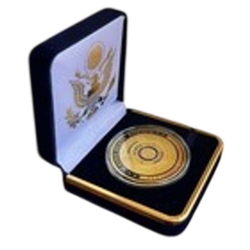 Department of Energy (DOE) Challenge Coin With Blue Velvet Case. Fast Shipping!