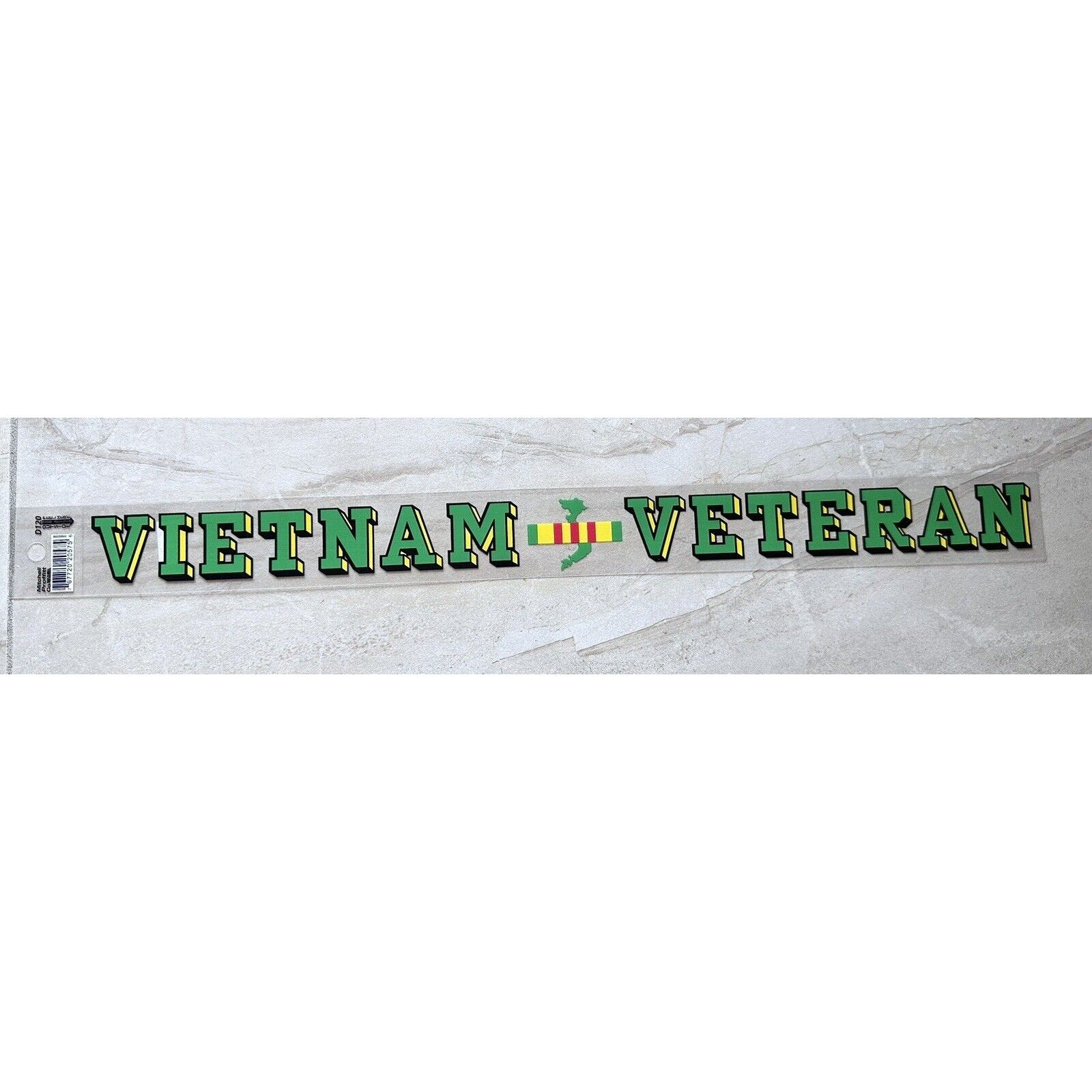 UNITED STATES Vietnam Veteran Window Adhesive Decal Sticker Military 18” X 1.7