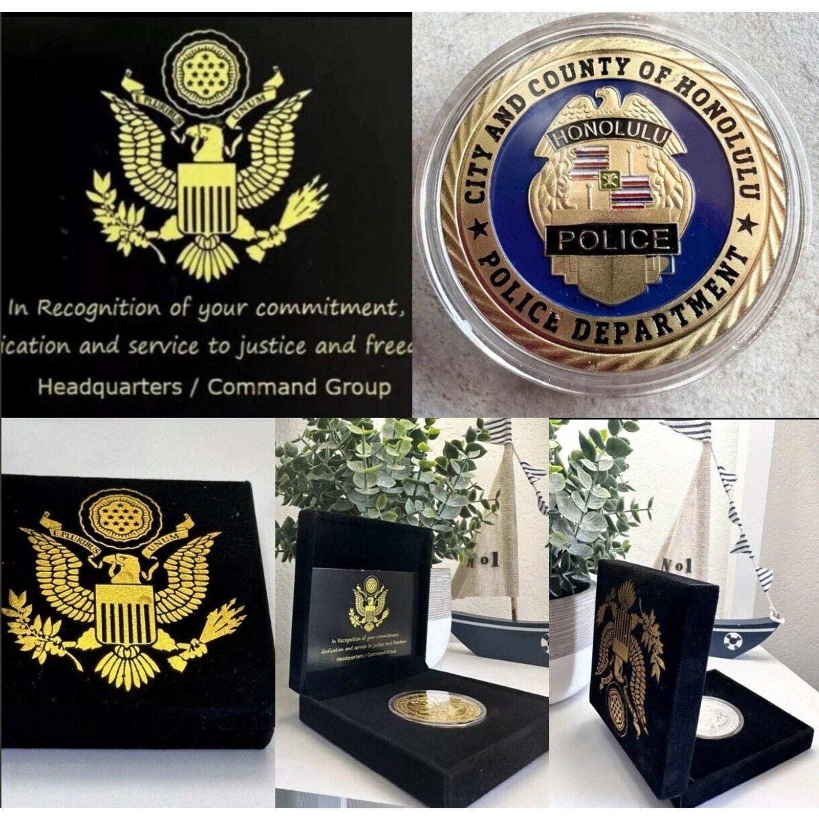 CITY OF HONOLULU POLICE Office Dept Challenge Coin
