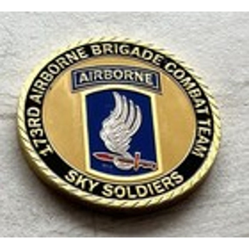 173 Rd AIRBORNE BRIGADE-Sky Soldiers Challenge Coin US Army Division W/ Case