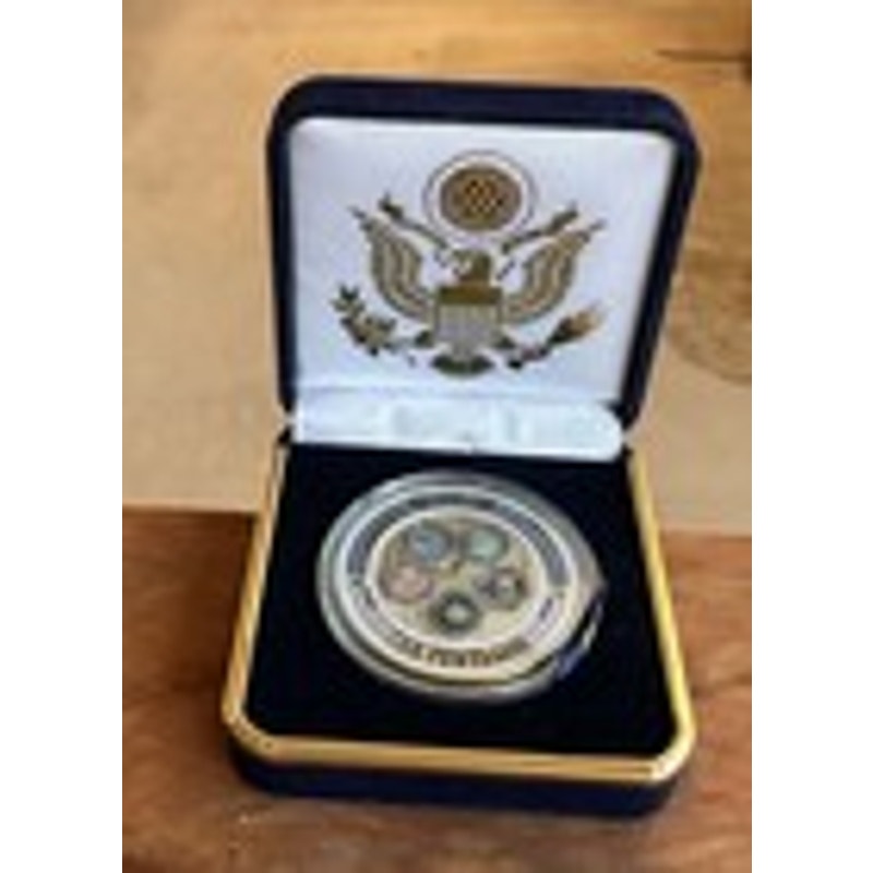 Department of Energy (DOE) Challenge Coin With Blue Velvet Case. Fast Shipping!