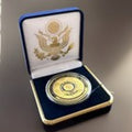 Department of Energy (DOE) Challenge Coin With Blue Velvet Case. Fast Shipping!