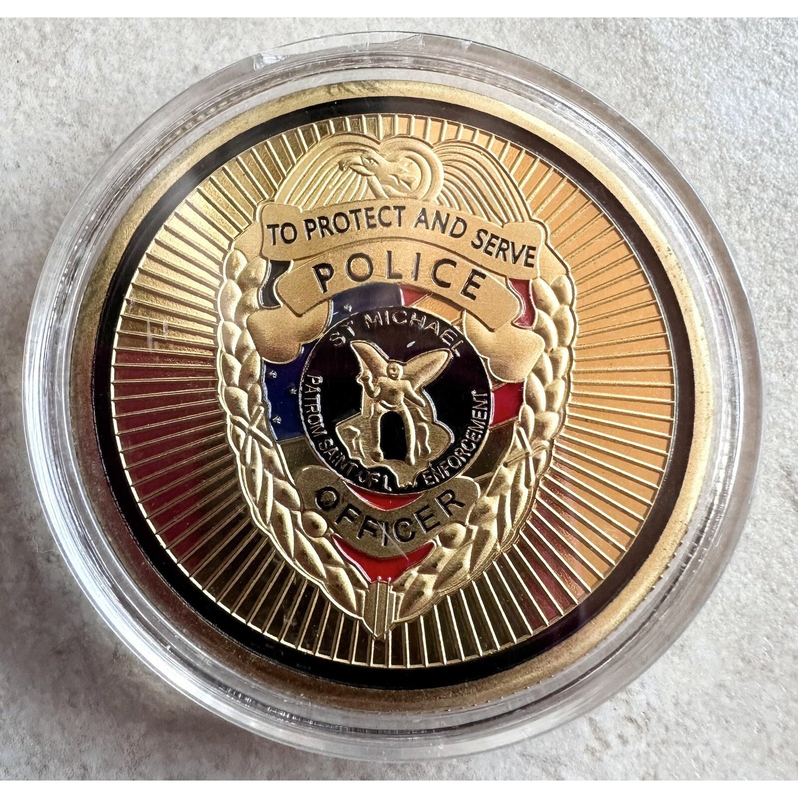 Badge Law Enforcement Protect Police Officer Department w/ Retirement Award