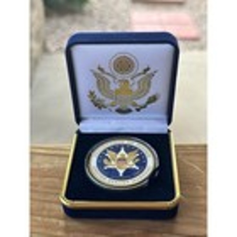 Department of Energy (DOE) Challenge Coin With Blue Velvet Case. Fast Shipping!