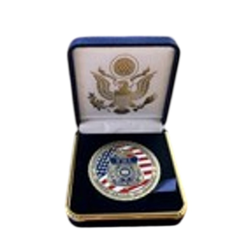 Department of Energy (DOE) Challenge Coin With Blue Velvet Case. Fast Shipping!