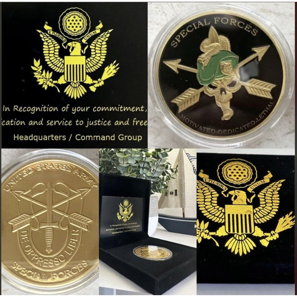 United States Army Special Forces Motivated Dedicated LethalCoin USA amy