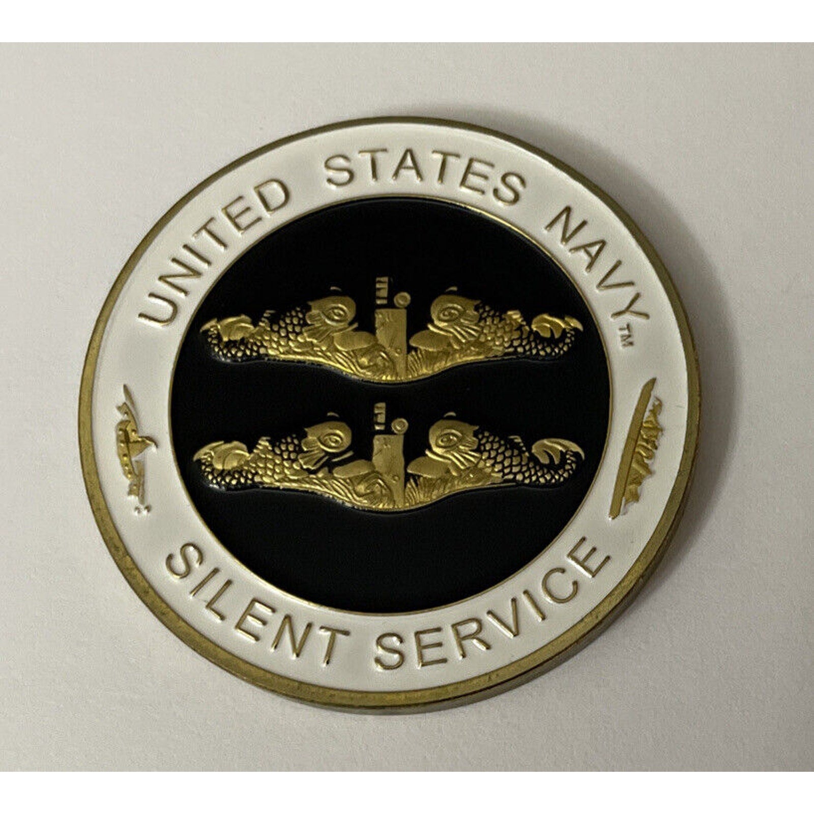 U S Navy USN Strategic Nuclear Submarine The Silent Service Challenge Coin