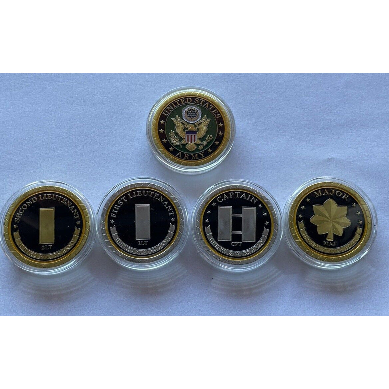 Lot Of US ARMY Rank Officer Promotion 2LT 1LT Lieutenant CPT Captain MAJ