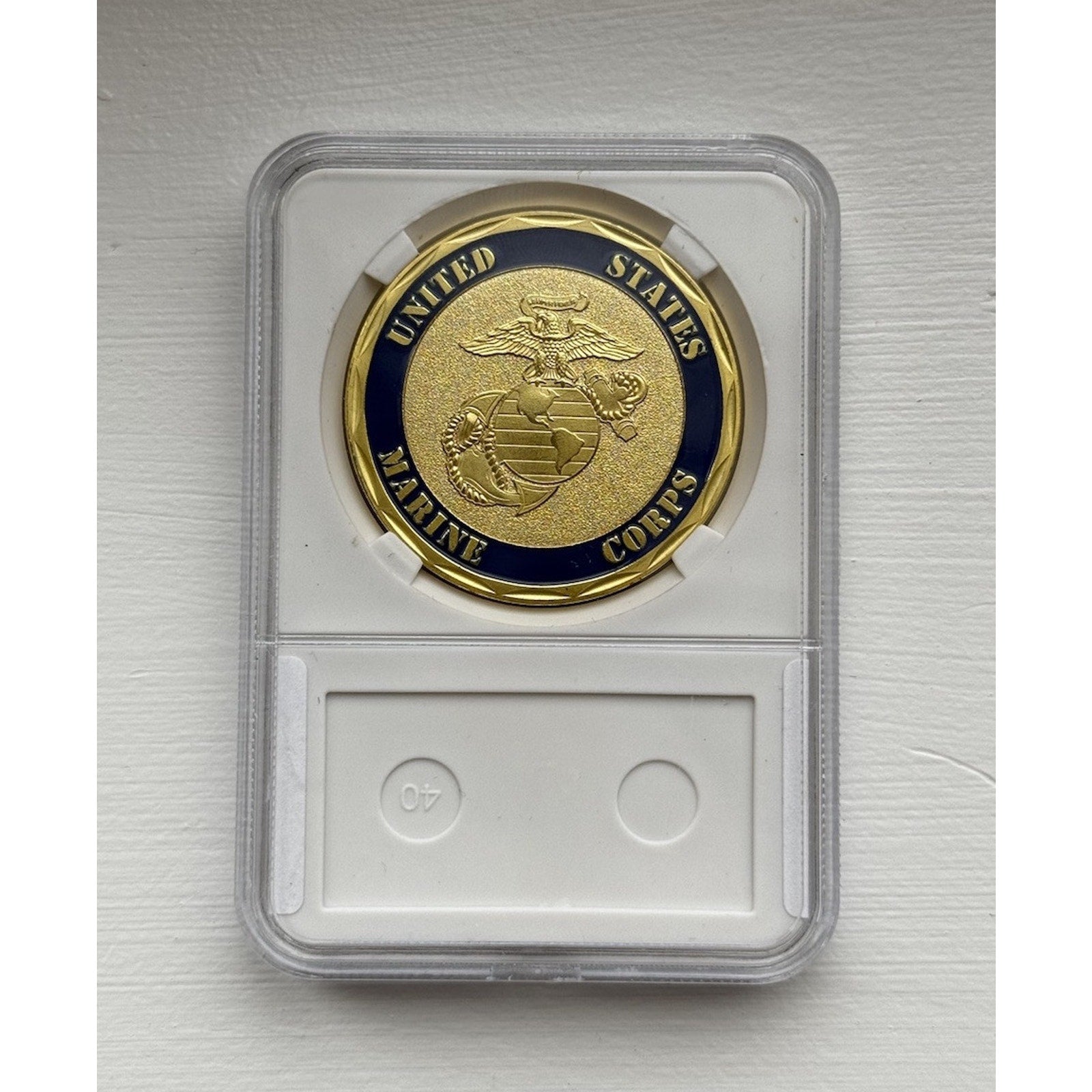 US MARINE CORPS 6th MARINE REGIMENT Challenge Coin With Case OFFICIAL LIC 23125