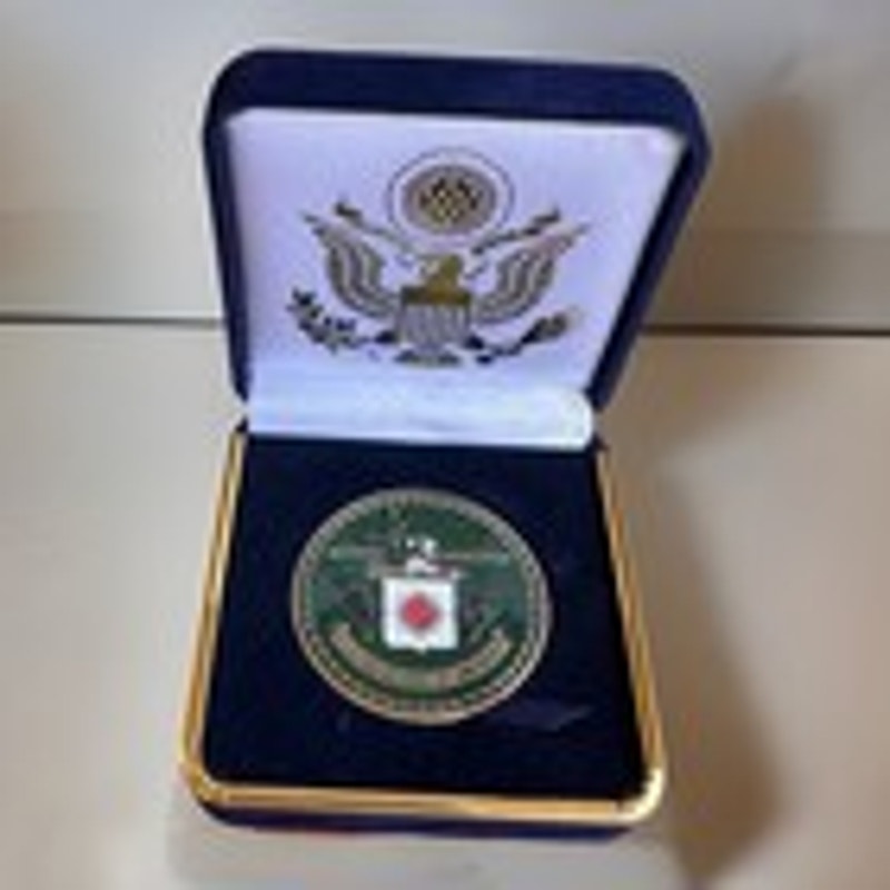 Department of Energy (DOE) Challenge Coin With Blue Velvet Case. Fast Shipping!