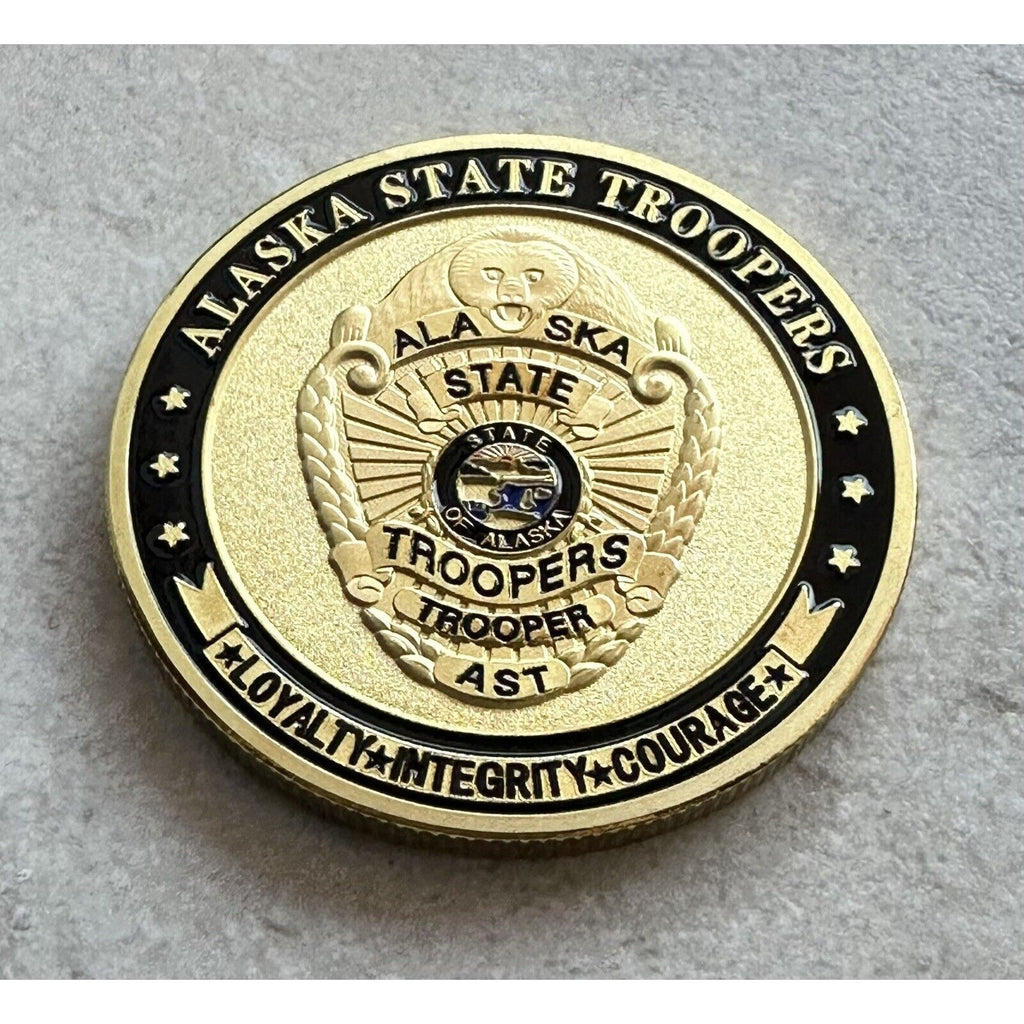 ALASKA STATE TROOPERS Challenge Coin Retirement Award