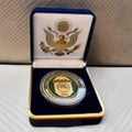 Department of Energy (DOE) Challenge Coin With Blue Velvet Case. Fast Shipping!