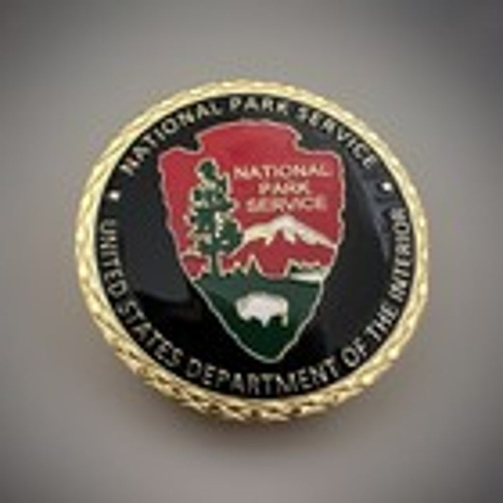 Copied - United States National Park Service Challenge Coin With Blue Case. Fast Shipping