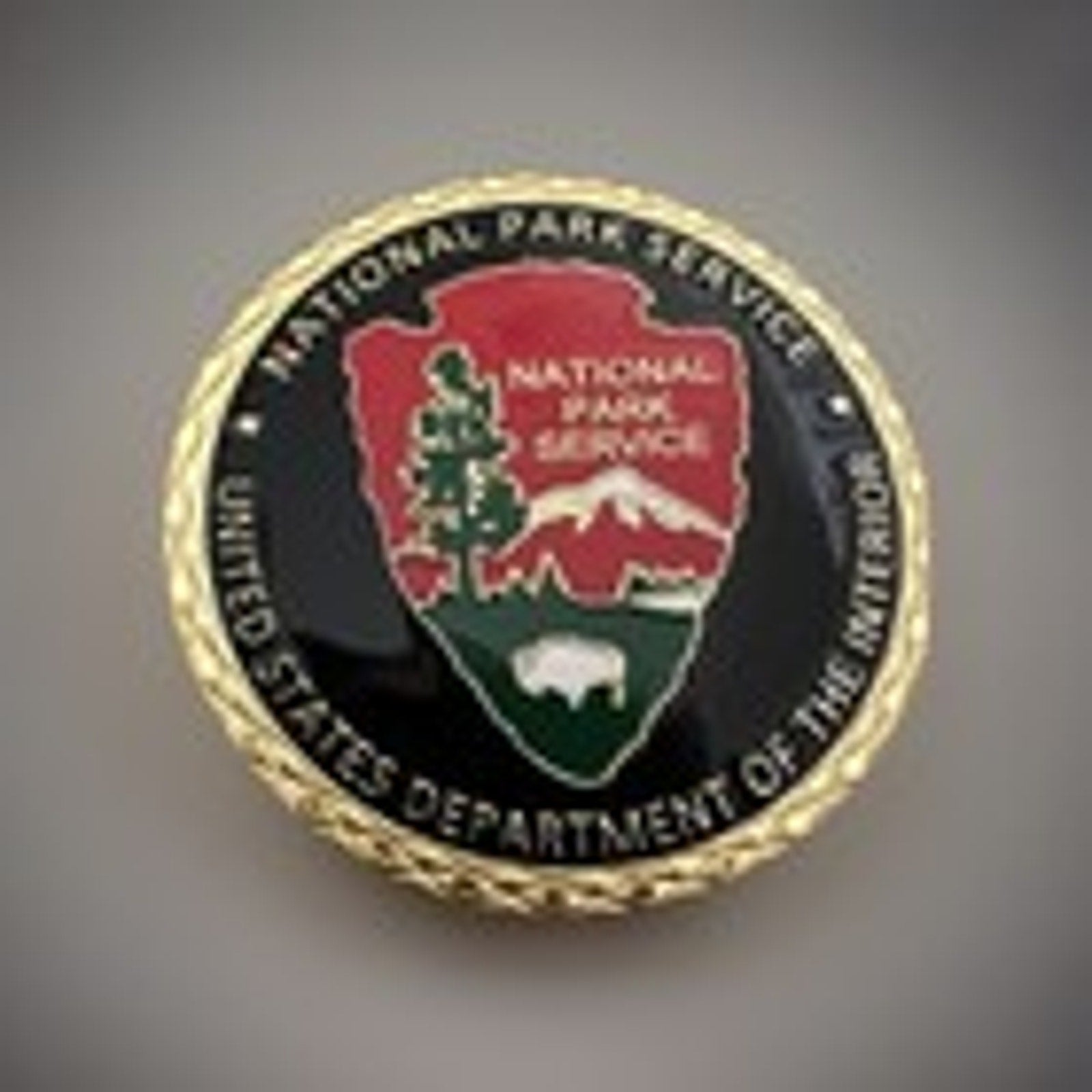 Copied - United States National Park Service Challenge Coin With Blue Case. Fast Shipping