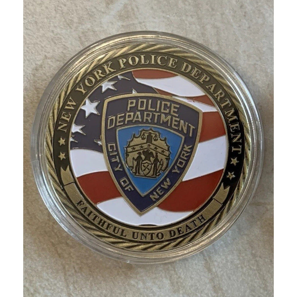 CHALLENGE COIN NEW YORK POLICE DEPARTMENT ONE CITY SAFE AND FAIR DETECTIVE