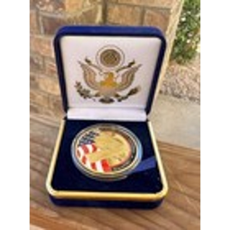 Department of Energy (DOE) Challenge Coin With Blue Velvet Case. Fast Shipping!