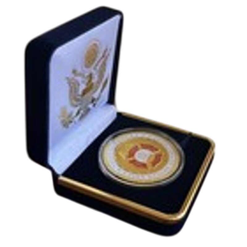 Department of Energy (DOE) Challenge Coin With Blue Velvet Case. Fast Shipping!